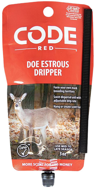 Code Blue OA1422 Code Red Doe Estrous Deer Dripper Bag 3 oz