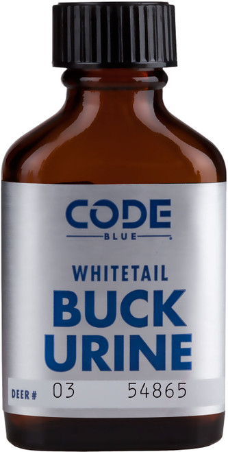 Code Blue OA1003 Pure Buck Urine Deer Attractant 1oz Amber Glass Bottle