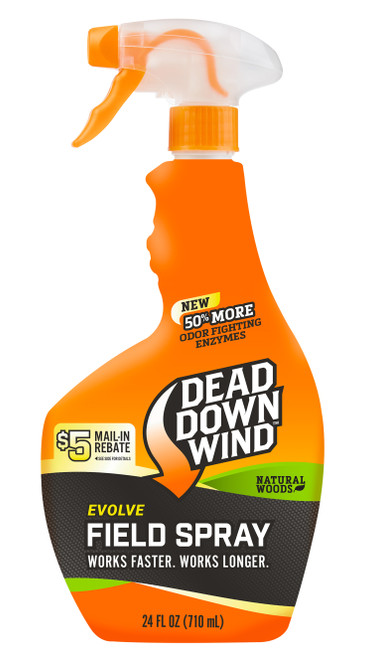 Dead Down Wind 1392418 Evolve Field Spray Natural Woods Cover Scent 24 oz Trigger Spray