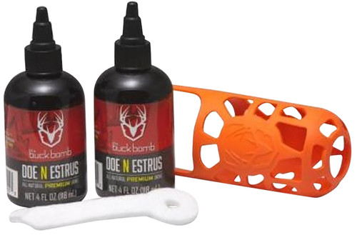 Buck Bomb HSBB200068 Primetime Rut Kit with Doe N Estrus Liquid Scent 4oz