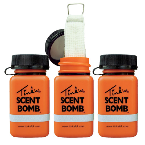 Tinks W5841 Scent Bomb Deer Attractant Applicator 1 oz Jar 3 Pack
