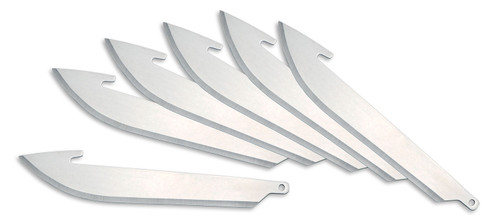 Outdoor Edge RR306 RazorLite Drop Point Replacement Blades 3" 420J2 SS – 6-Pack
