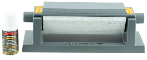 Smiths Products 51444 3-Stone Knife Sharpening System 6" Fine/Medium/Coarse Synthetic Arkansas Gray