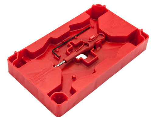 Apex Tactical 104110 Armorer's Tray & Pin Punch for S&W & Glock Pistols, Red Polymer