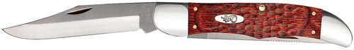 Case 00189 Hunter 4.10" Folding Clip/Skinner Pocket Knife As-Ground Tru-Sharp SS Blades, Jigged Rosewood Handle