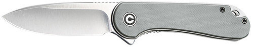 Civivi Elementum C907B 2.96" Folding Tanto Stonewashed D2 Steel Blade, Gray Textured Micarta Handle