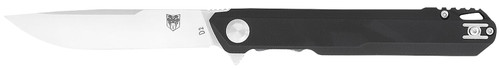 CobraTec Monarch 3.50" Folding Drop Point Satin D2 Steel Blade with Black G10 Handle
