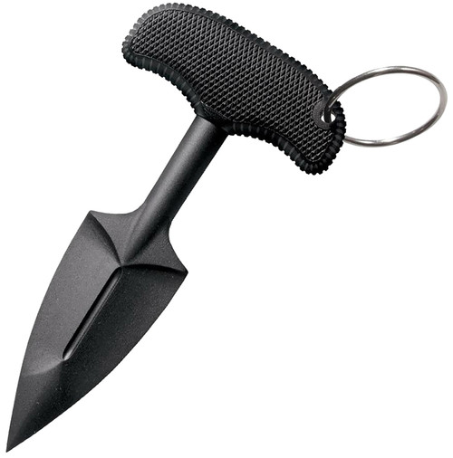 Cold Steel 92FPB FGX Push Blade II 2.25" Fixed Plain Black Griv-Ex Blade, Black Kray-Ex Handle Lightweight Concealable