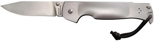 Cold Steel Pocket Bushman Folding Knife 4.50" Clip Point Stone Washed 4116 SS Blade Steel Handle