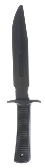 Cold Steel CS92R14R1 Military Classic Trainer 6.75" Fixed Plain Black Santoprene Blade, 4.75" Black Santoprene Handle