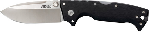 Cold Steel CS28DD AD-10 4" Folding Drop Point S35VN Stainless Blade Black G10 Handle Tri-Ad Lock with Pocket Clip