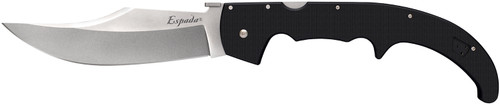 Cold Steel CS62MGC Espada XL 7.5" Folding Clip Point AUS-10A Blade Black G10 Handle with Belt Clip