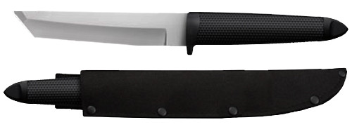 Cold Steel 20TL Tanto Lite 6" Fixed Plain Tanto 4034 Stainless Steel Blade Black Polypropylene Handle