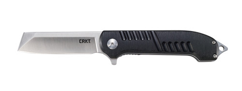 CRKT 4031 Razel GT Folding Chisel Knife 3.02" Satin 8Cr13MoV SS Blade Black Aluminum Handle