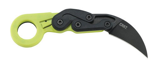 CRKT 4041G Provoke Zap Folding Karambit 2.47" Black Stonewashed 4116 SS Blade Bright Green Handle