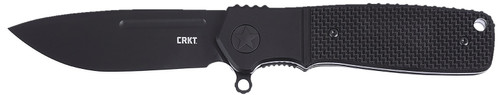 CRKT K245KKP Homefront EDC Compact Folding Knife 2.91" Black DLC S35VN Steel Blade, Black G10 Handle