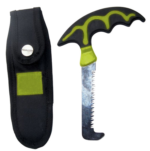 HME BSWS Bone Saw with Scabbard Stainless Steel Blade Polymer Black Handle with Belt Loop for Field Dressing