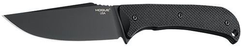 Hogue 35854 Extrak XL 3.90" Fixed Clip Point Plain Black Cerakote CPM M4 Tool Steel Blade, Black Textured G10 Scales Handle