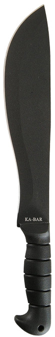 Ka-Bar 1248 Black Cutlass Machete 11" SK-5 Steel Blade, Black TPR Handle, 16.5" Overall with Sheath
