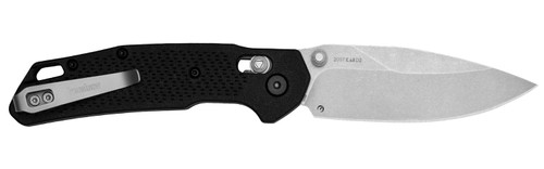 Kershaw 2037 Heist Mid-Size 3.20" Folding Clip Point Plain Stonewashed D2 Steel Blade, Gray Textured Nylon Handle with Pocket Clip