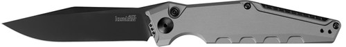 Kershaw 7900GRYBLK Launch 7 3.75" Folding Clip Point CPM 154 Black DLC Blade, Gray Anodized Aluminum Handle