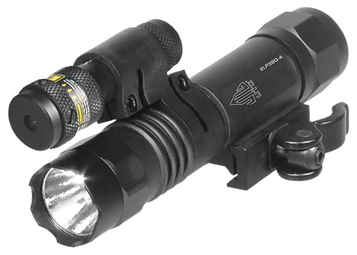 UTG LT-ELP38Q-A Weapon Light and Red Laser Combo QD Mount 400 Lumens