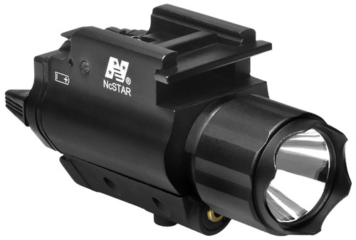 NcStar AQPFLSG Flashlight & Green Laser Combo Black Anodized 200 Lumens White Cree LED