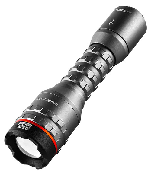 NEBO NEBFLT1063 Davinci 800L LED Flashlight Gray 800 Lumens USB-C Rechargeable