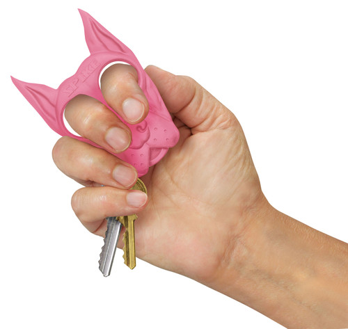 PSP Spike Key Chain Self-Defense Tool Pink ABS Plastic