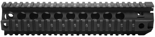 BCM QRF10556BLK QRF 10" Free-Float Handguard Aluminum Black Anodized with Picatinny Rail for AR-Platform