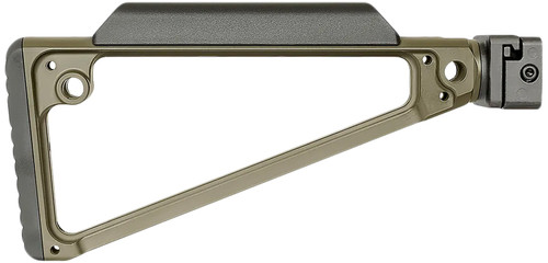 Midwest Industries MITRISFODG Triangle Side Folding Stock OD Green 6061 Aluminum