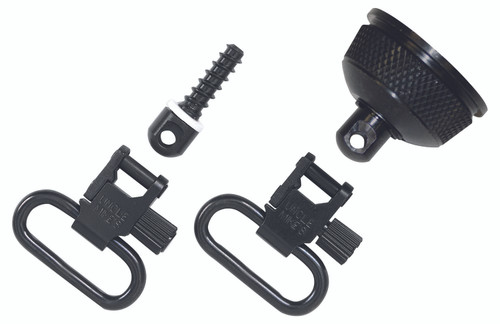 Uncle Mike's 18002 Mag Cap Swivel Set Steel Blued 1" Quick Detach for Remington 870 Express 12 Gauge