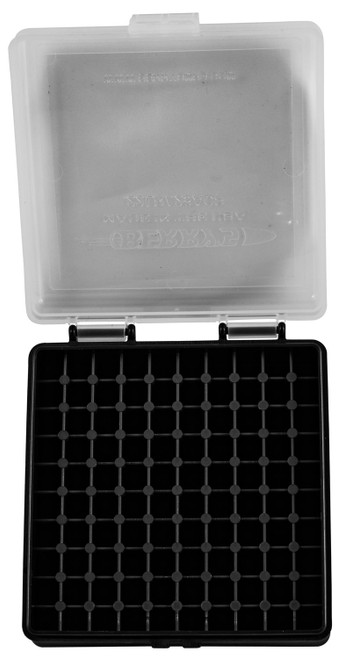 Berry's 63600 Ammo Box 22 LR Clear/Black Polypropylene 100-Round
