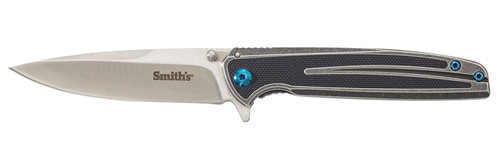 Smiths Products 51275 Imfima 3.26" Folding Drop Point Plain Bead Blasted 3Cr13MoV SS Blade Stainless Handle with Clip