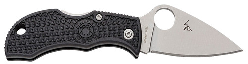 Spyderco Manbug Folding Knife 1.90" Stonewashed VG-10 SS Blade Black Textured FRN Handle MBKLFP