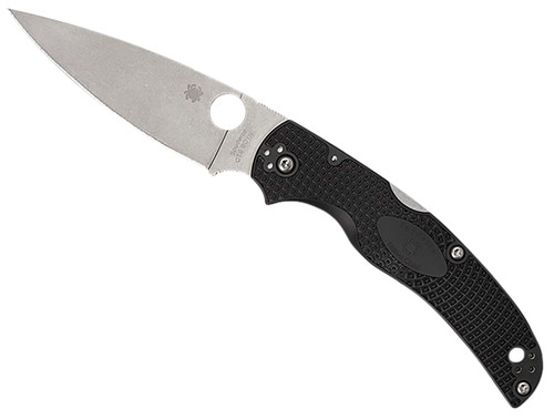 Spyderco Native Chief Lightweight Folding Knife 4.02" Stonewashed CTS BD1N Blade Black FRN Handle C244PBK