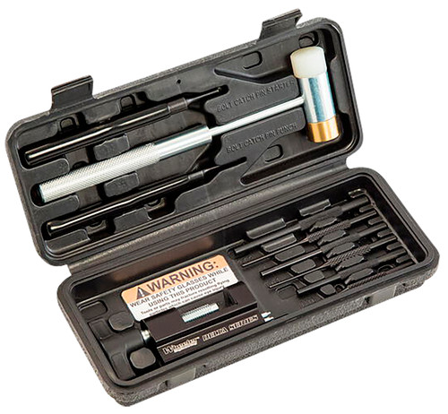 Wheeler AR15 Hammer and Roll Pin Punch Set, Black Steel, Complete AR Install Kit