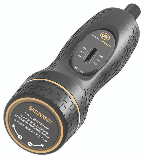 Wheeler F.A.T. Wrench Firearm Accurizing Torque Wrench, Black/Yellow Plastic