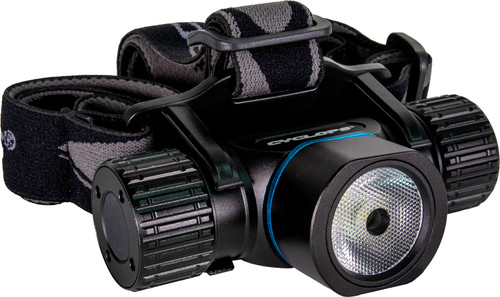Cyclops Poseidon 2000 Lumen Rechargeable Headlamp Black Anodized White LED 200-Meter Range