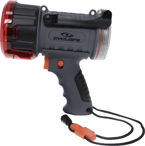 Cyclops CYC2000WP Waterproof LED Spotlight with Flood Light 2000/500 Lumens White CREE XP-G3 Black/Gray