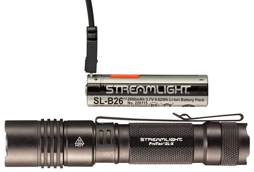 Streamlight ProTac 2L-X USB Black Anodized EDC Tactical Flashlight 500 Lumens White LED