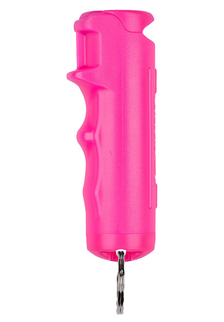 Sabre F15PUSG02 Flip Top Pepper Spray Pink with Snap Clip