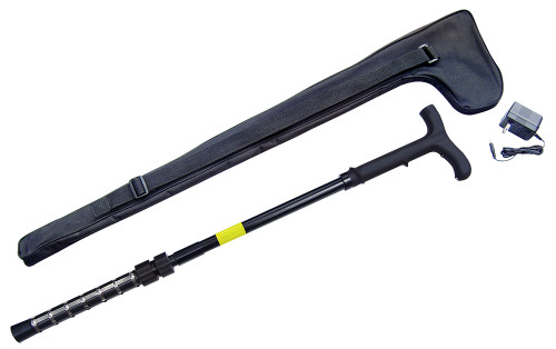 Zap ZAPCANE Stun Cane with LED Flashlight 1 Million Volts 250 lb Capacity Adjustable 32"-36"