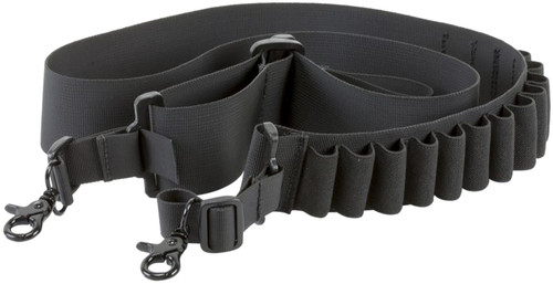 Aim Sports DSBS1 Deluxe Shotgun Bandolier Sling Black Nylon Holds 14 Shells
