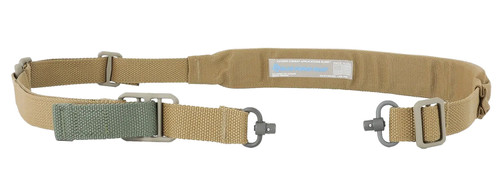 Blue Force Gear Vickers Push Button Sling Coyote Brown Cordura Padded VCASPB200AACB
