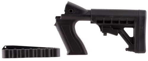 Archangel AA50088 Tactical Pistol Grip 6-Position Stock Black Synthetic with Shell Holder for Mossberg 500/590 and Maverick 88 12 GA