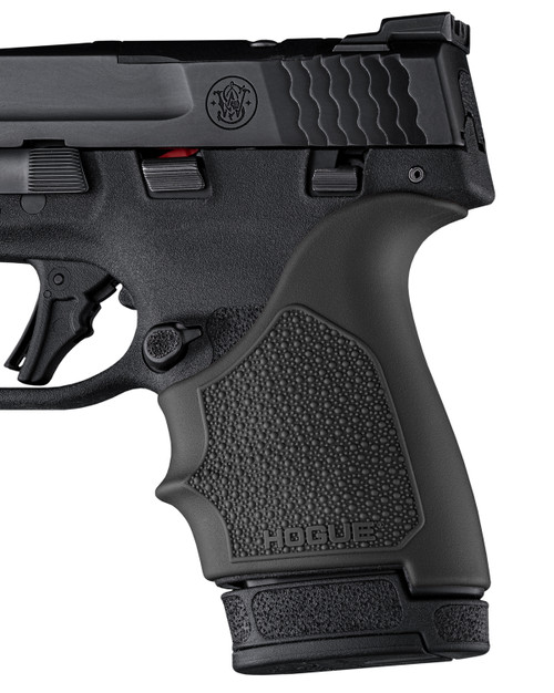 Hogue 18410 HandAll Beavertail Grip Sleeve Black Rubber with Cobblestone Texture and Top Finger Groove