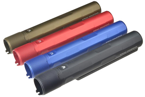 Strike Industries Advanced Receiver Extension AR-15 AR-10 Red Anodized Aluminum 7-Position