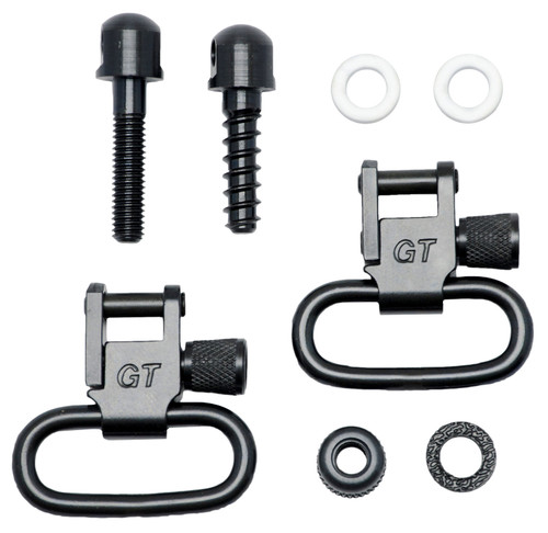 GrovTec GTSW07 Locking Forend Swivel Set for Air Rifle – 1" Detachable, Black Oxide, Fits Crosman 1400