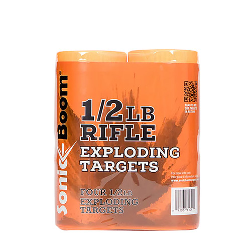 Sonic Boom SBTHP4P Rifle Exploding Target 0.50 lb Non-Toxic Two-Part Mix 4 Pack